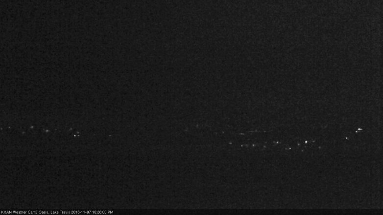 Lake Travis webcam, November 7, 2018 9:30 PM CT