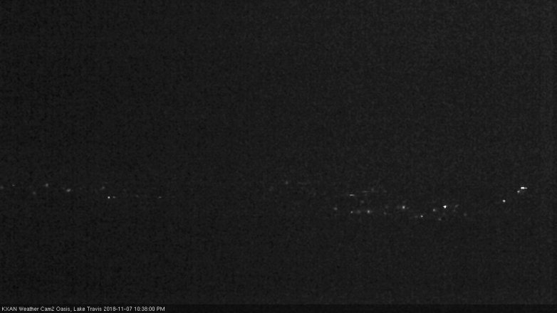 Lake Travis webcam, November 7, 2018 9:40 PM CT