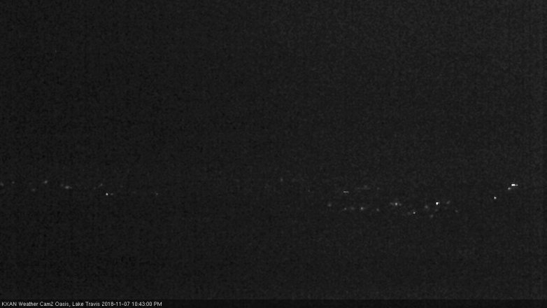 Lake Travis webcam, November 7, 2018 9:45 PM CT