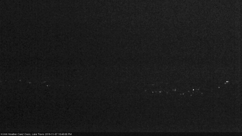 Lake Travis webcam, November 7, 2018 9:50 PM CT