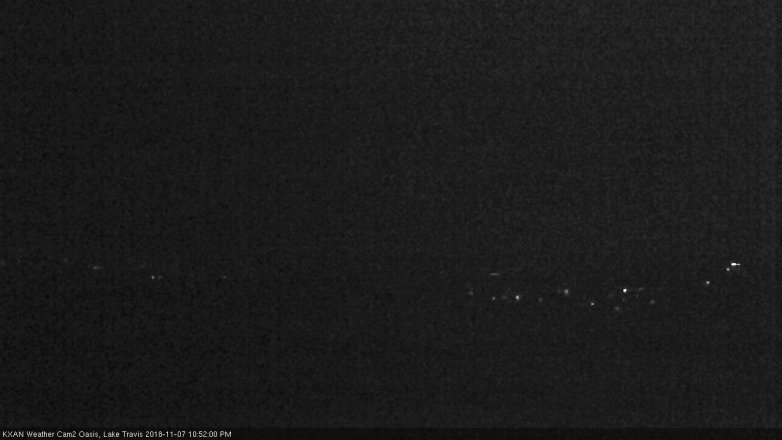 Lake Travis webcam, November 7, 2018 9:55 PM CT
