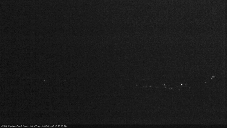 Lake Travis webcam, November 7, 2018 10:00 PM CT