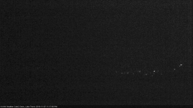 Lake Travis webcam, November 7, 2018 10:20 PM CT
