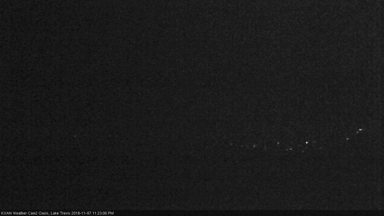 Lake Travis webcam, November 7, 2018 10:25 PM CT