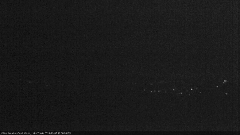 Lake Travis webcam, November 7, 2018 10:40 PM CT