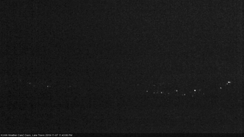 Lake Travis webcam, November 7, 2018 10:45 PM CT