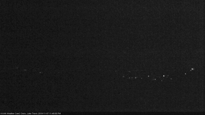 Lake Travis webcam, November 7, 2018 10:50 PM CT