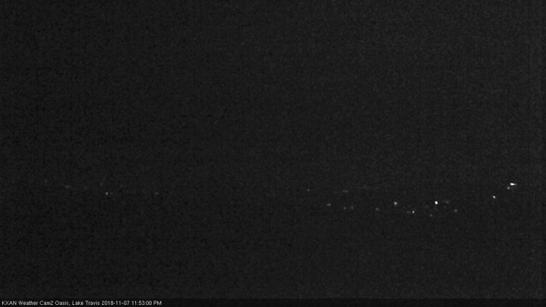 Lake Travis webcam, November 7, 2018 10:55 PM CT