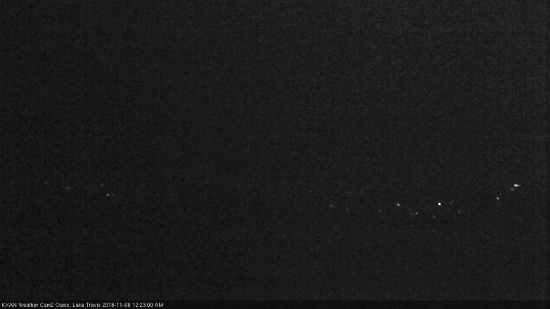 Lake Travis webcam, November 7, 2018 11:25 PM CT