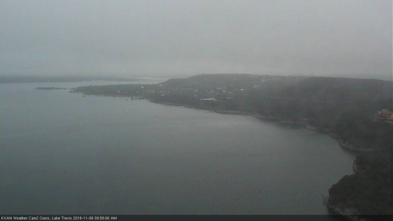 Lake Travis webcam, November 8, 2018 9:00 AM CT