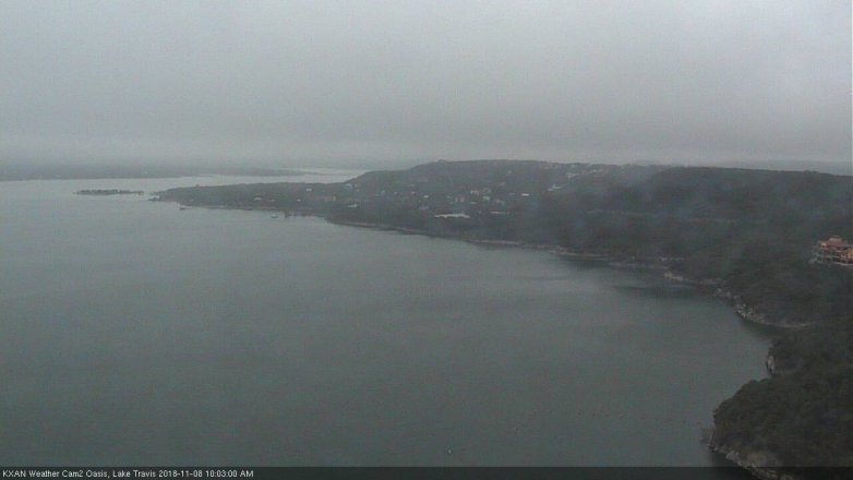 Lake Travis webcam, November 8, 2018 9:05 AM CT
