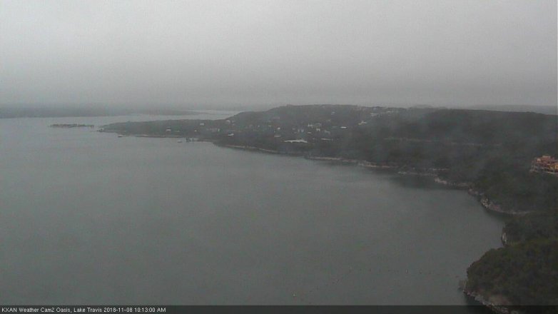Lake Travis webcam, November 8, 2018 9:15 AM CT