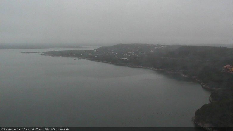 Lake Travis webcam, November 8, 2018 9:20 AM CT