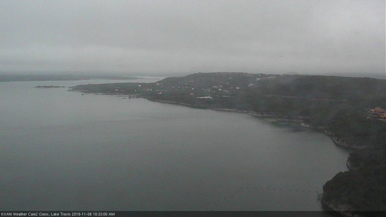 Lake Travis webcam, November 8, 2018 9:35 AM CT