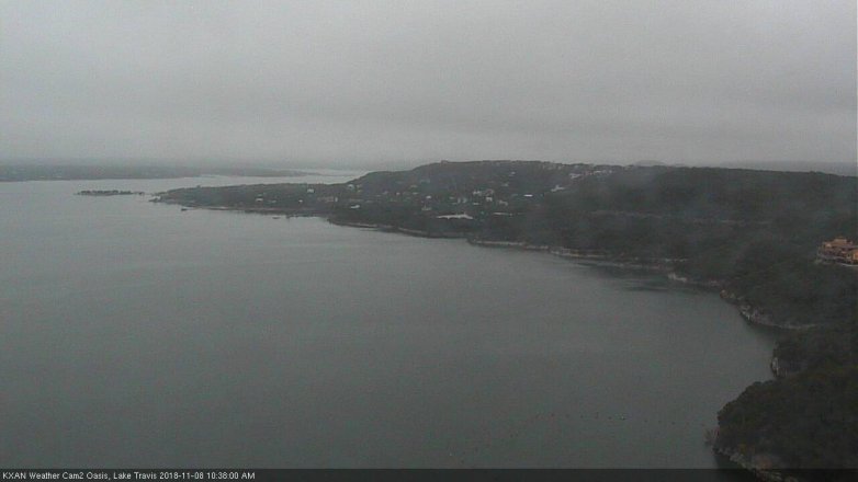 Lake Travis webcam, November 8, 2018 9:40 AM CT