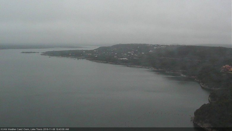 Lake Travis webcam, November 8, 2018 9:45 AM CT