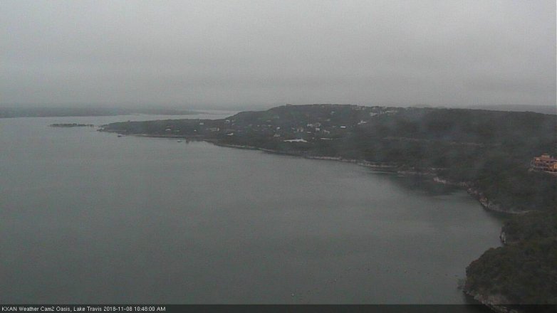 Lake Travis webcam, November 8, 2018 9:50 AM CT