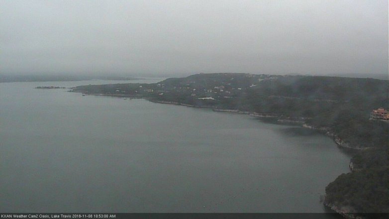 Lake Travis webcam, November 8, 2018 9:55 AM CT