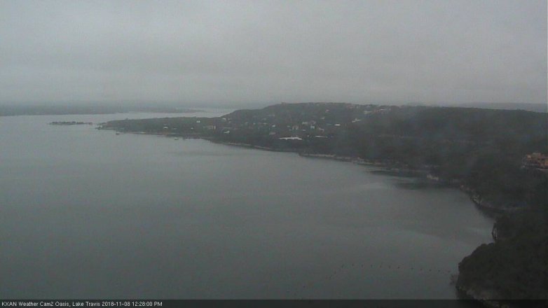 Lake Travis webcam, November 8, 2018 11:30 AM CT