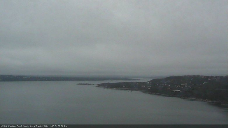 Lake Travis webcam, November 8, 2018 1:00 PM CT