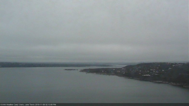 Lake Travis webcam, November 8, 2018 1:15 PM CT
