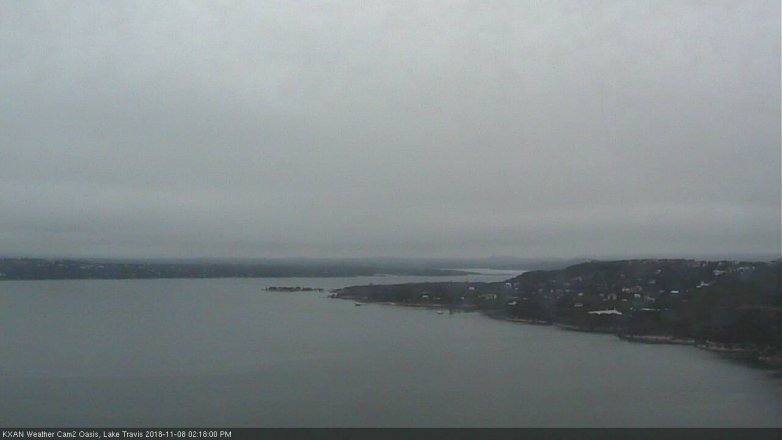 Lake Travis webcam, November 8, 2018 1:20 PM CT