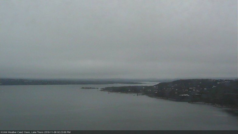 Lake Travis webcam, November 8, 2018 1:25 PM CT