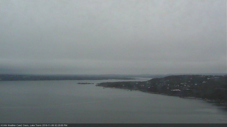Lake Travis webcam, November 8, 2018 1:30 PM CT