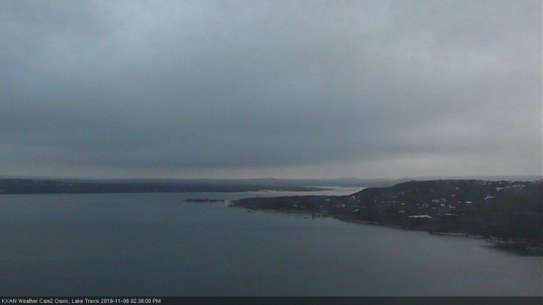 Lake Travis webcam, November 8, 2018 1:40 PM CT