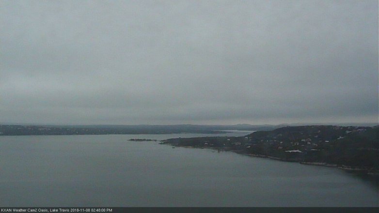 Lake Travis webcam, November 8, 2018 1:50 PM CT