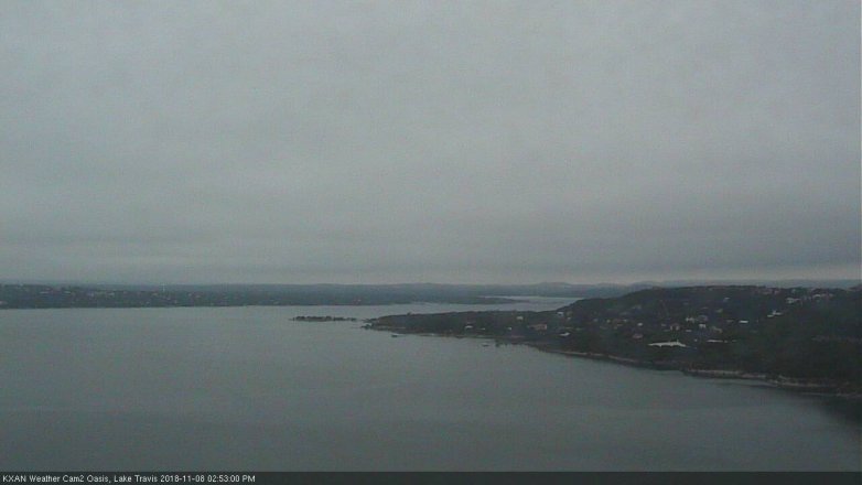 Lake Travis webcam, November 8, 2018 1:55 PM CT