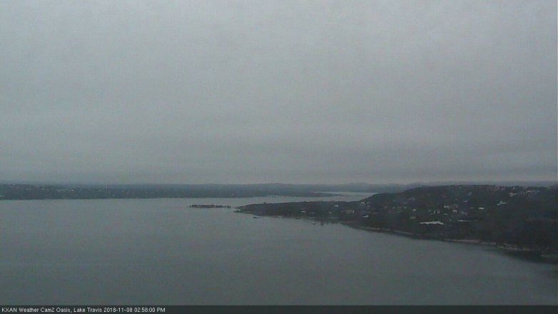 Lake Travis webcam, November 8, 2018 2:00 PM CT