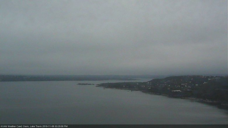 Lake Travis webcam, November 8, 2018 2:30 PM CT