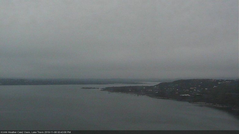 Lake Travis webcam, November 8, 2018 2:45 PM CT