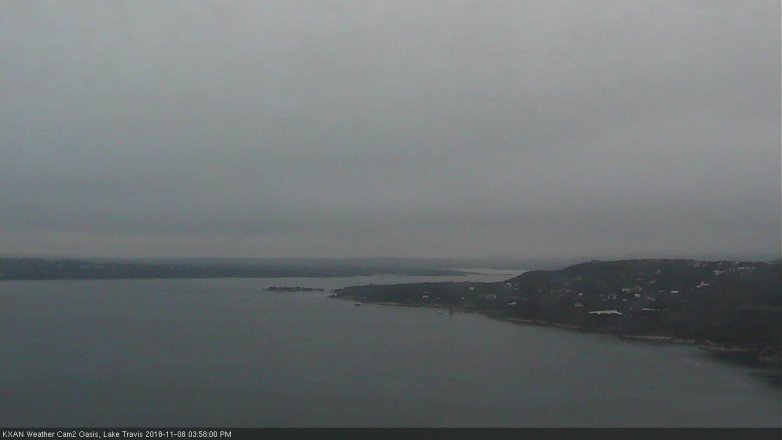 Lake Travis webcam, November 8, 2018 3:00 PM CT