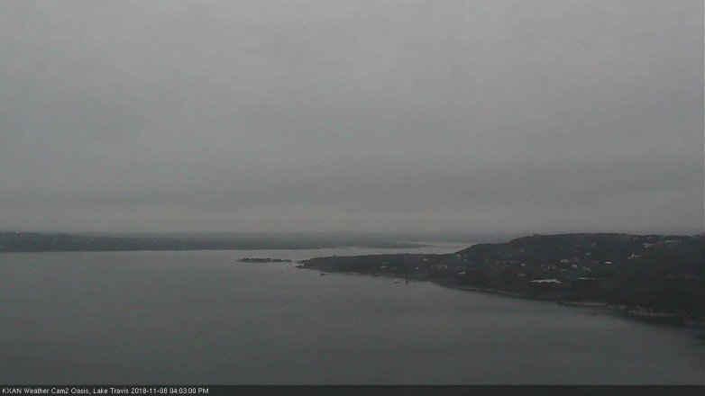 Lake Travis webcam, November 8, 2018 3:05 PM CT