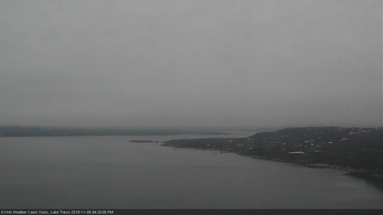 Lake Travis webcam, November 8, 2018 3:30 PM CT