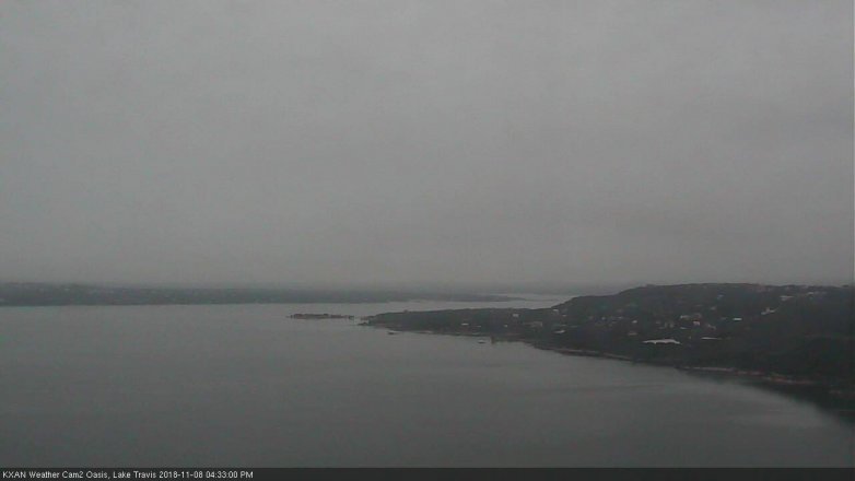 Lake Travis webcam, November 8, 2018 3:35 PM CT