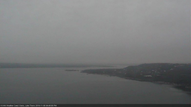 Lake Travis webcam, November 8, 2018 3:50 PM CT