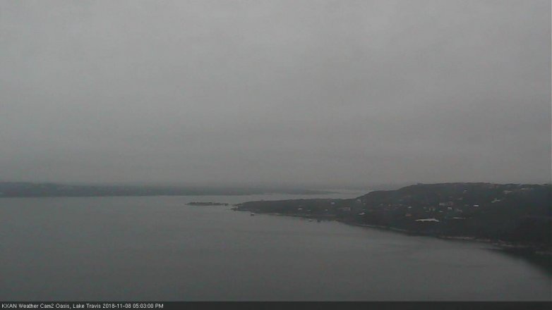Lake Travis webcam, November 8, 2018 4:05 PM CT