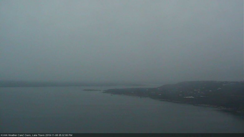 Lake Travis webcam, November 8, 2018 4:35 PM CT