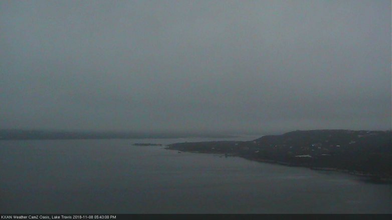 Lake Travis webcam, November 8, 2018 4:45 PM CT