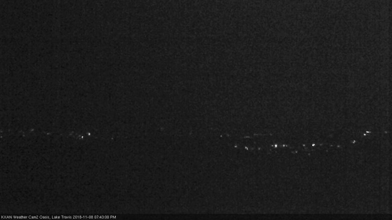 Lake Travis webcam, November 8, 2018 6:45 PM CT