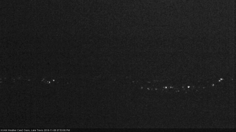 Lake Travis webcam, November 8, 2018 6:55 PM CT