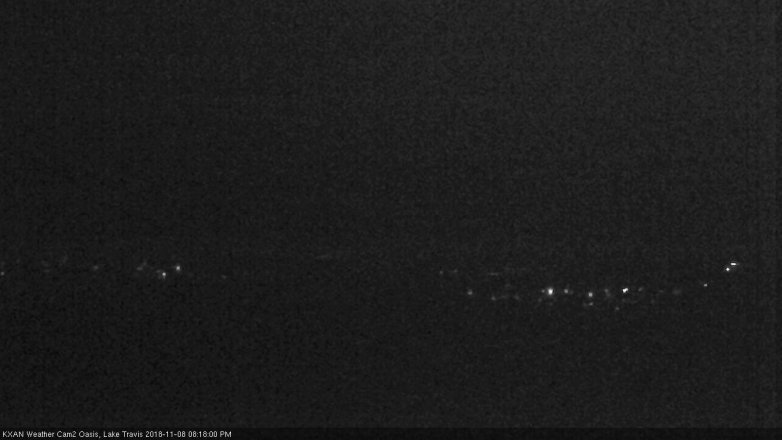 Lake Travis webcam, November 8, 2018 7:20 PM CT