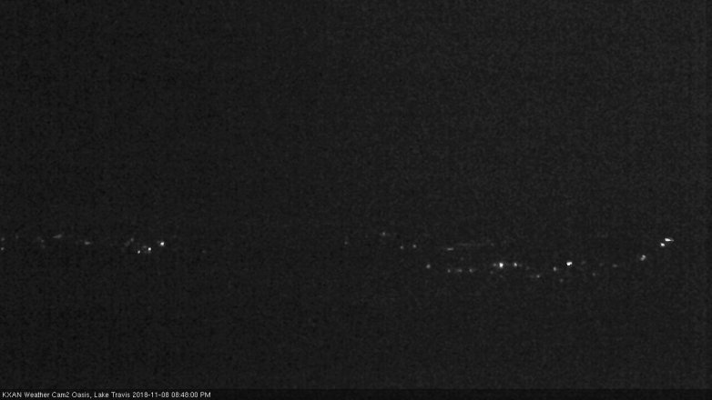 Lake Travis webcam, November 8, 2018 7:50 PM CT