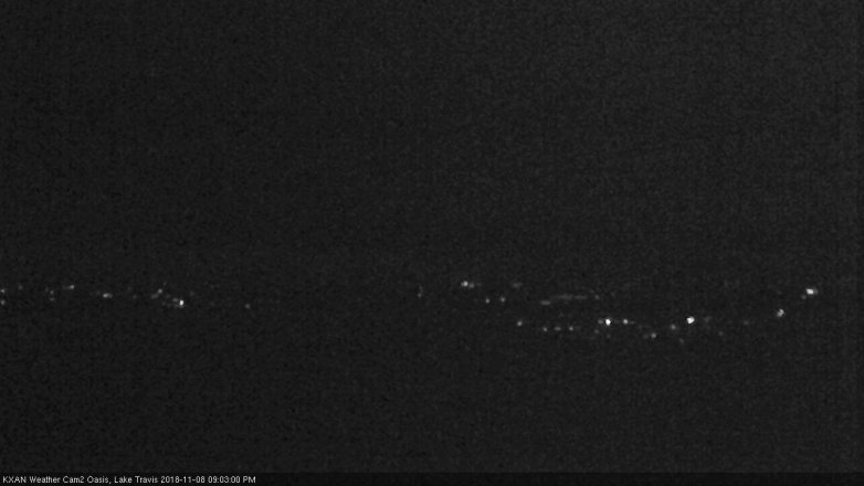 Lake Travis webcam, November 8, 2018 8:05 PM CT