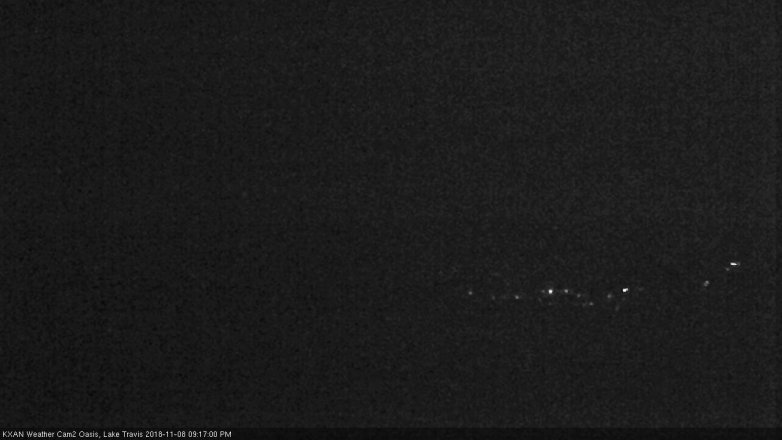 Lake Travis webcam, November 8, 2018 8:20 PM CT