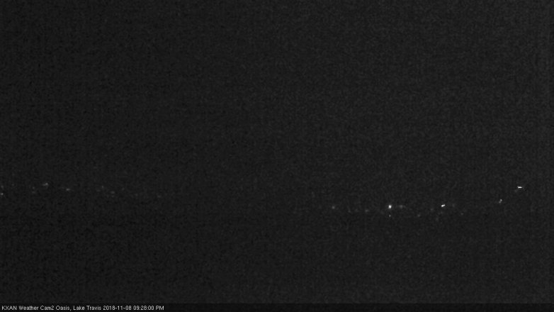 Lake Travis webcam, November 8, 2018 8:30 PM CT