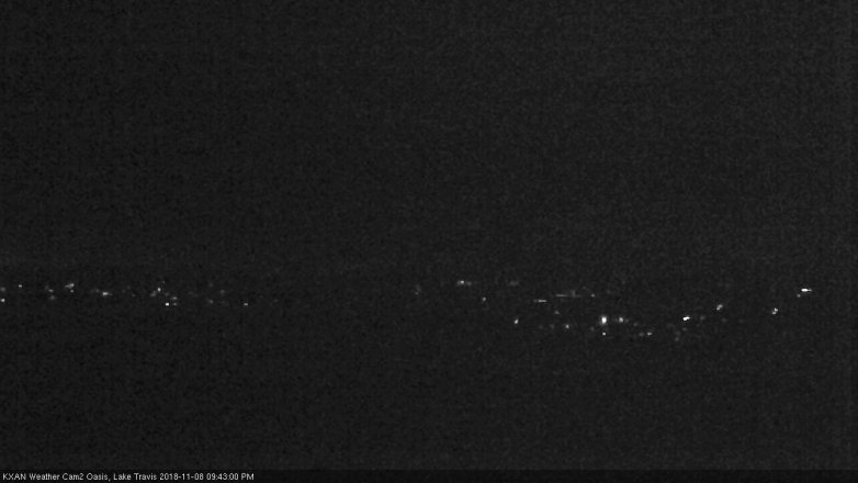 Lake Travis webcam, November 8, 2018 8:45 PM CT